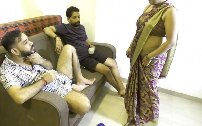 A Man and His Friend Fucked His Beautiful Desi Maid in His Room