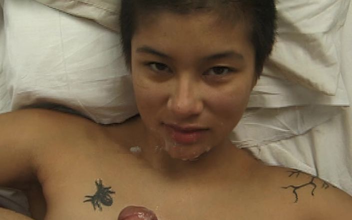 Asia Woman Gives Blowjobs for Stepfather