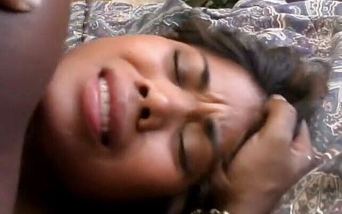 Asian teen and brunette slut banged hard in interracial foursome