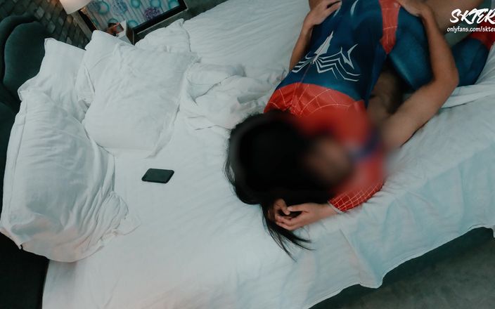 Asian Thai Wore a Spider Girl Costume - of Course I Fucked Her