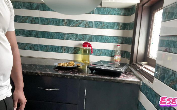 Aunty's Boobs Sucked in the Kitchen