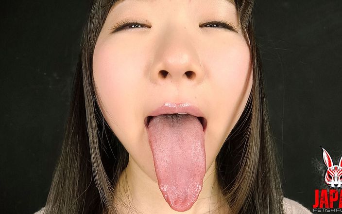 Ayu Kumano's Long Tongue and Thick Saliva Fetish Exploration
