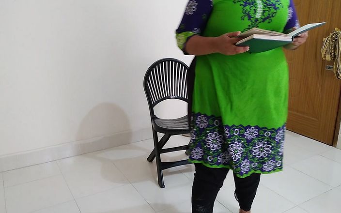 BBW teacher sitting on a chair reading a book when a stranger entered the room & tied her hands Roughly & fucked her