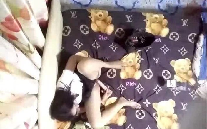 Behind the Scenes of a Girl Masturbating