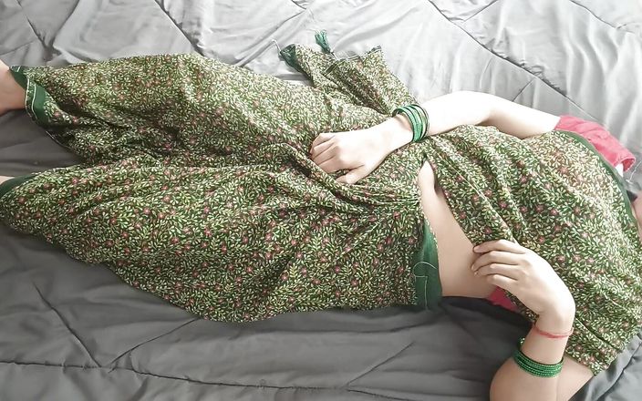 Bhabhi Was Caressing Her Hot Pussy, Then Brother-in-law Came and Fucked Her