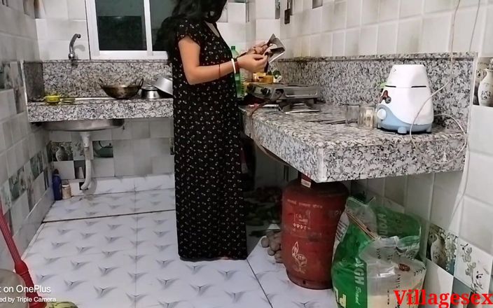 Black Dress Wife Sex with Kitchen