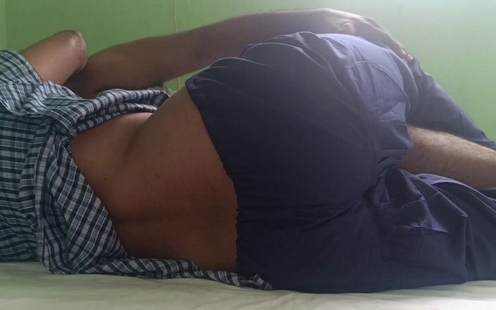 College Girl Enjoying Bed with College Uniform with Her Teacher