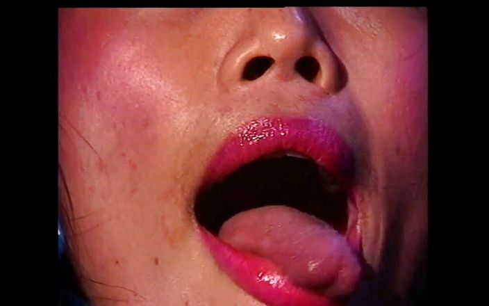 Cute asian milf rubs her pussy