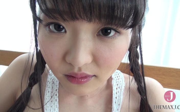 Cute Japanese Petite Gets a Huge Cumshot on Her Tits After POV Riding