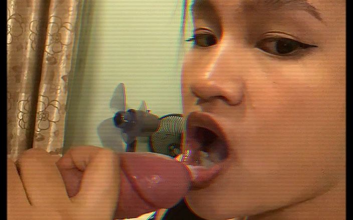 Delia Sugar Cum Covered in After Blowjob