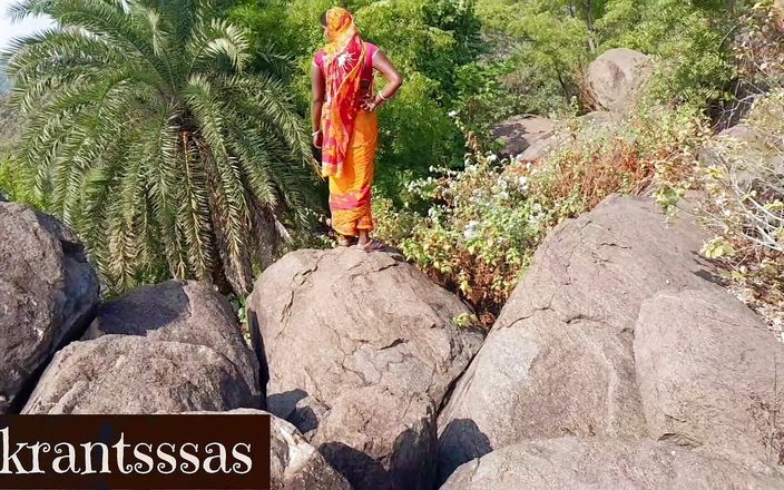 Desi Bhabhi Was Roaming in the Jungle, Suddenly a Boy Caught Her and Left Her, Desi Bhabhi Outdoor Sex