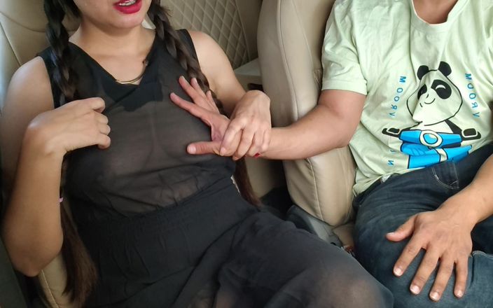 Desi Girl Friend Risky Sex in Car. Sucked Fucked Hanjob Cumshot in Public