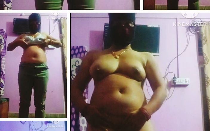 Desi Huge Boobs and Ass Bhabhi Masturbation Front of His Stepson