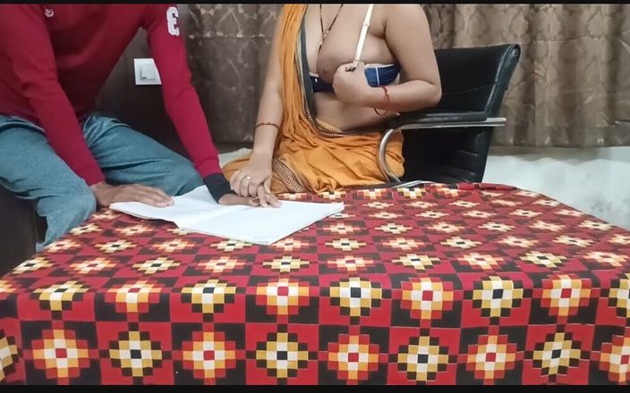 Desi Private Beautiful Tution Teacher Sucks Big Cock of Teen Boy and Gets Fucked by Her