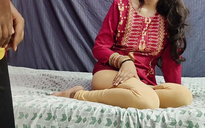 Desi Stepsister Kavita Took Her Stepbrother Room for a Night Where He Want to Sleep with Hot Teen Stepsister Kavita in Hindi