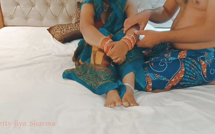 Desi Suhagrat chudai by honeymoon Hotty jiya Sharma second bf with dirty talk