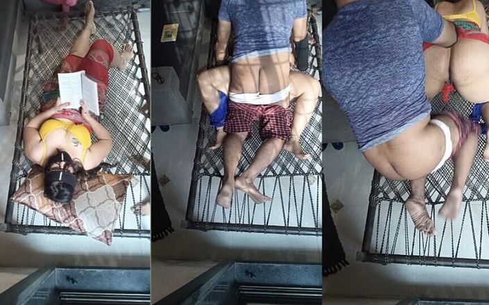 Desi Young Girl Student Studying Lonely Neighbour Boy Unspected Fucking on Village Cot