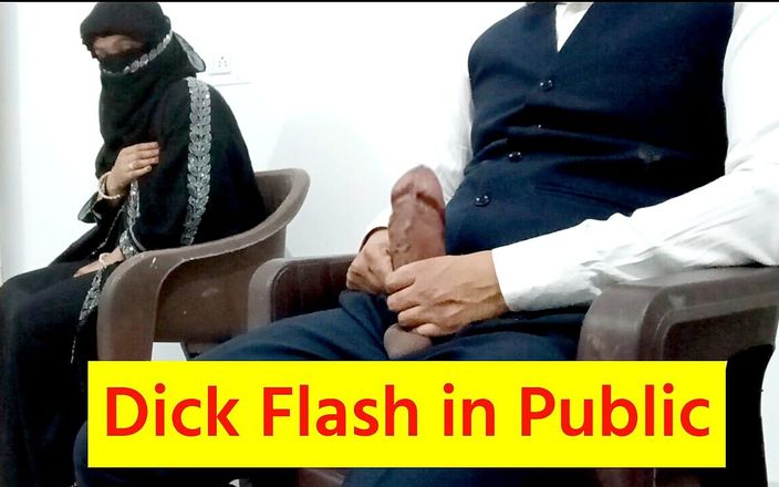 Dick Flash in Publish in Front of Muslim Girl and Fucking Her on Chair