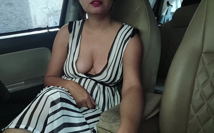 Doggystyle Handjob for Friend in Car Outdoors Risky Sex,