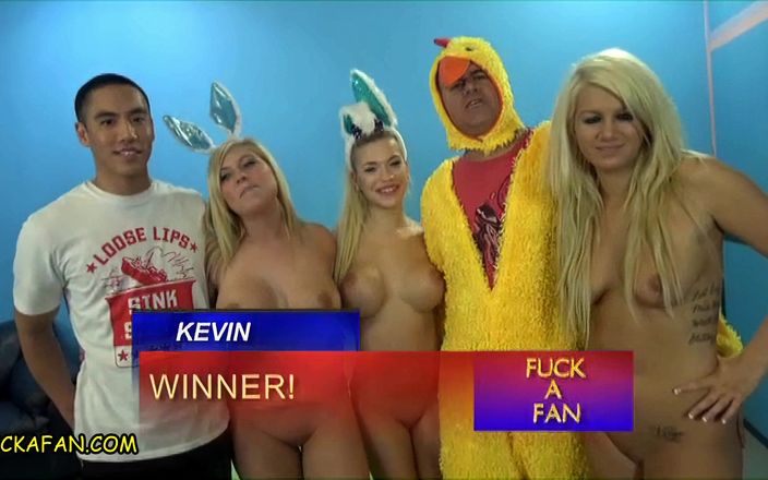 Fuck A Fan – Asian accountant Kevin bangs Bibi Noel, Layla Price & Heidi Hollywood on Easter