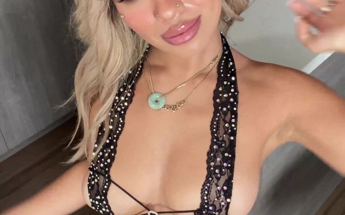 Gorgeous Latin and Asian Hottie Luna Luxe Showing off Her Amazing Body in Sexy Lingerie