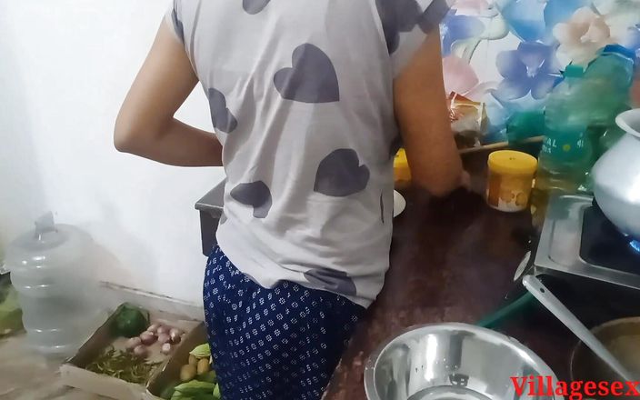 Had Sex with Wife in Kitchen Wearing Red Saree