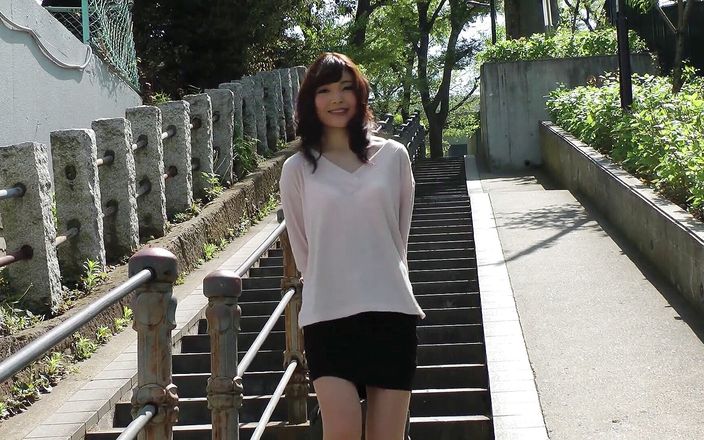 Hairy Japanese girl is pleasuring her bf's cock