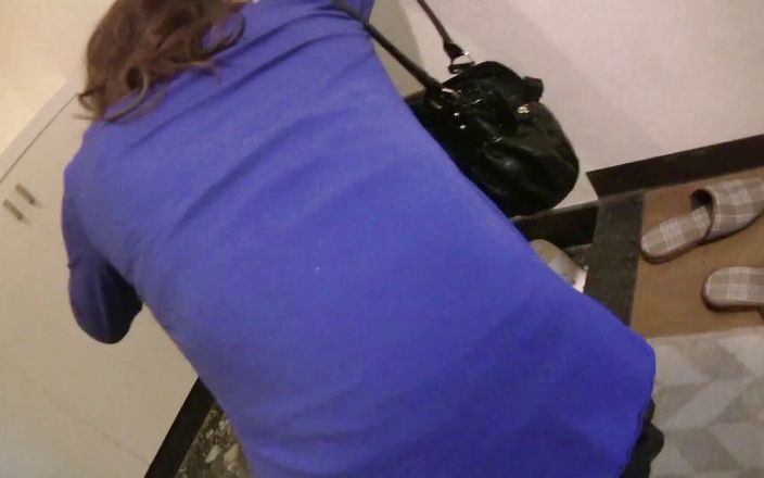 Hairy japanese milf gets her wet twat toyed at casting