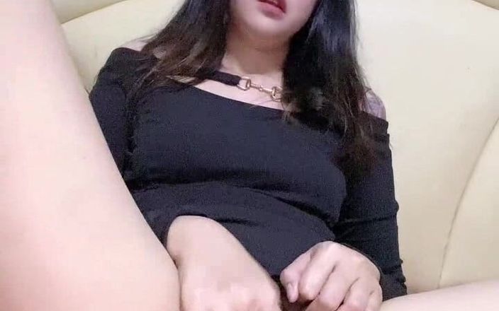 Horny Beautiful Girl Fucks with a Dildo Until She Squirts 1