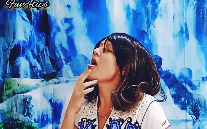 Hot MILF Enjoying the Taste of Sperm