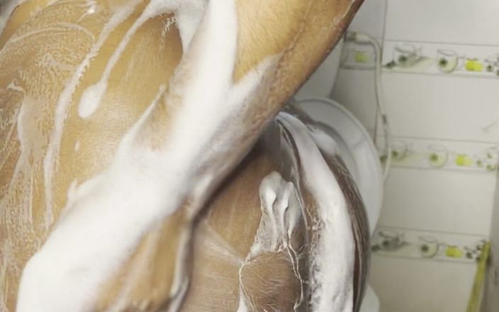 House Wife Taking Her Shower and Feeling Horny