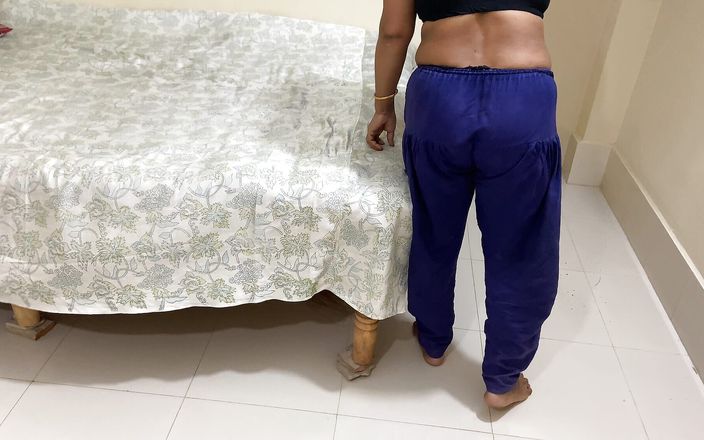 I See My Aunty Sweeping Alone in the Room, I Hugged Her and Started Fucking