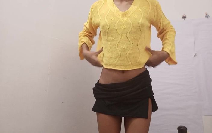 Indian School Girl on Baby Doll Dress Ki Chudai