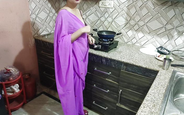 Indian Step Mom Surprise Her Step Son Vivek on His Birthday in Kitchen Dirty Talk Saarabhabhi6 Roleplay Hot Sexy