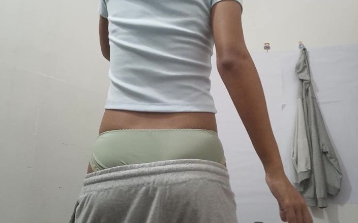 Indian Teen Strips Naked and Enjoys Her Body