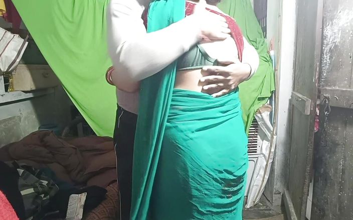 Indian Village Chachi Enjoying Anal Sex with His Stepbrother at the His Husband Is Not in the Home, Hindi Audio