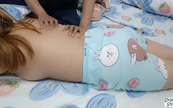 Massaging Auntie in Giving Gifts