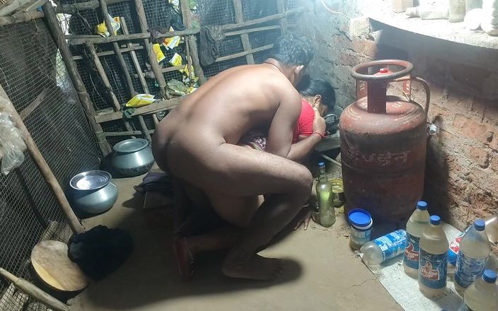 Naked Stepsister and Fucked in the Village Kitchen