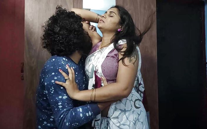 Neck Lick Romance with Lip Lock and Boobs Press