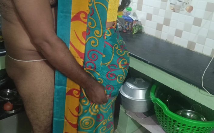 New Married Couples Make a Day Special in Kitchen