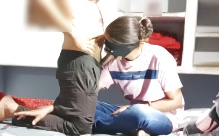 Newly Married Indian Desi Bhabi Sucking Cock Like a Lollipop She Is Hungry for Huge Cock She Want Two Cock but I Have on