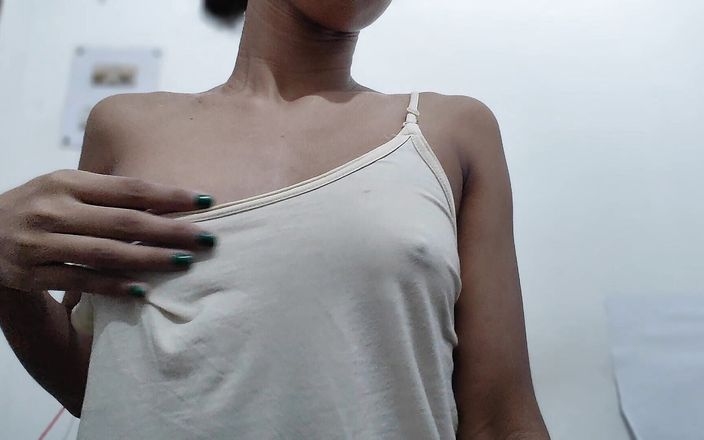 Part 1 - College Teen Shows off a Beautiful Body, Narrow Pussy and Small Tits Are Very Nice