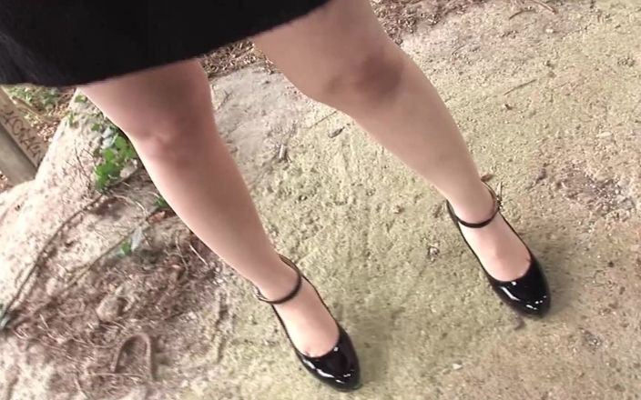 Pervert Japanese Scene-3_thin Busty Japanese Girl Fucking in Lingerie in an Open Field