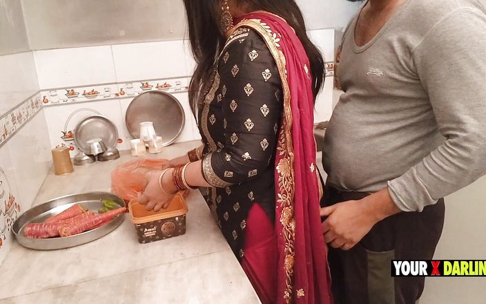 Punjabi Stepmom Fucking in the Kitchen When She Make Dinner for Stepson