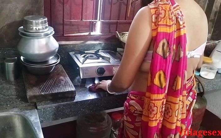 Red Saree Kitchen Sex in Sonali