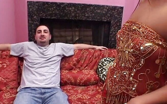 Round ass indian beauty gets spitroasted interracially