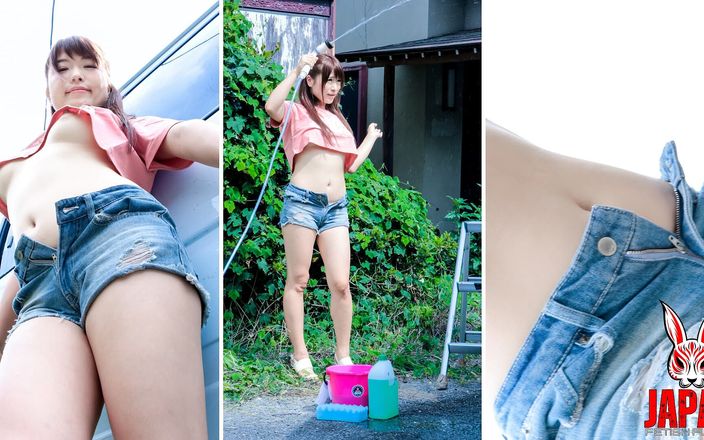 Satomi Hibino's Sizzling Sensation: the Tantalizing Car Wash