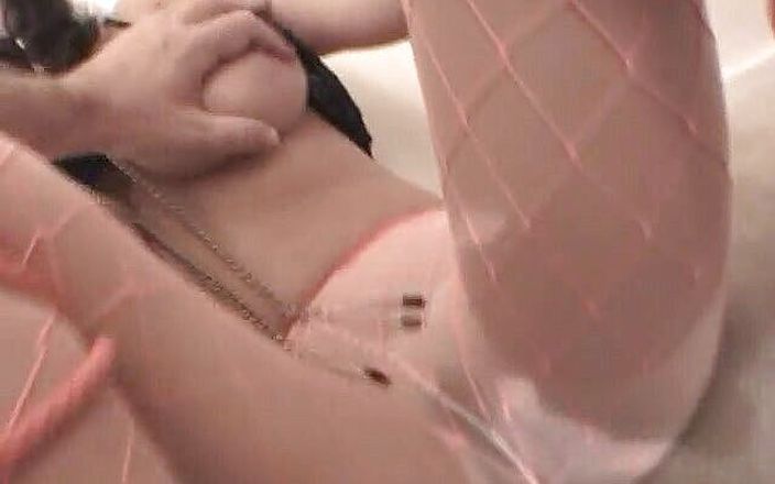 Slutty asian with big tits groped