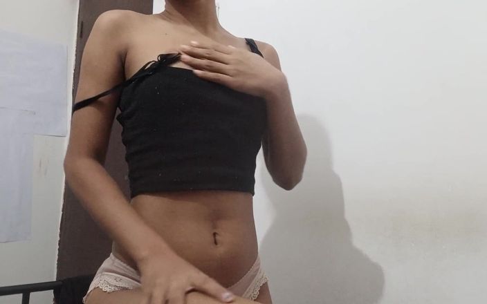 Small Tits on Slender Girl Fingering Pussy