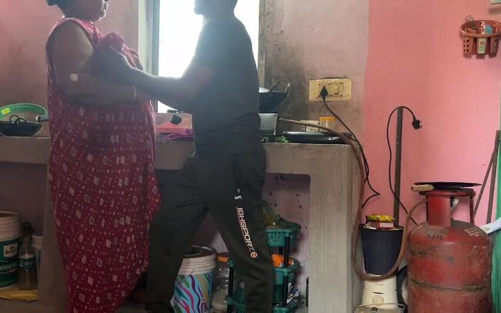 Some Romantic Moments with My Sexy Aunty in Kitchen